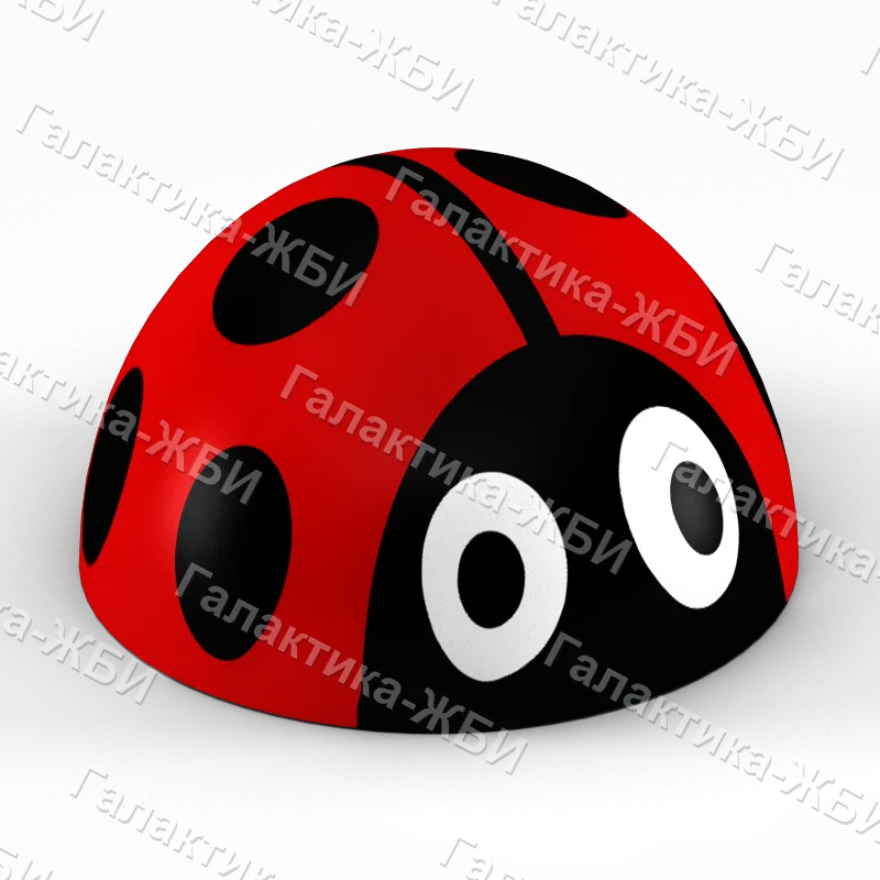 Полусфера бетонная ПСФ-1 Божья коровка