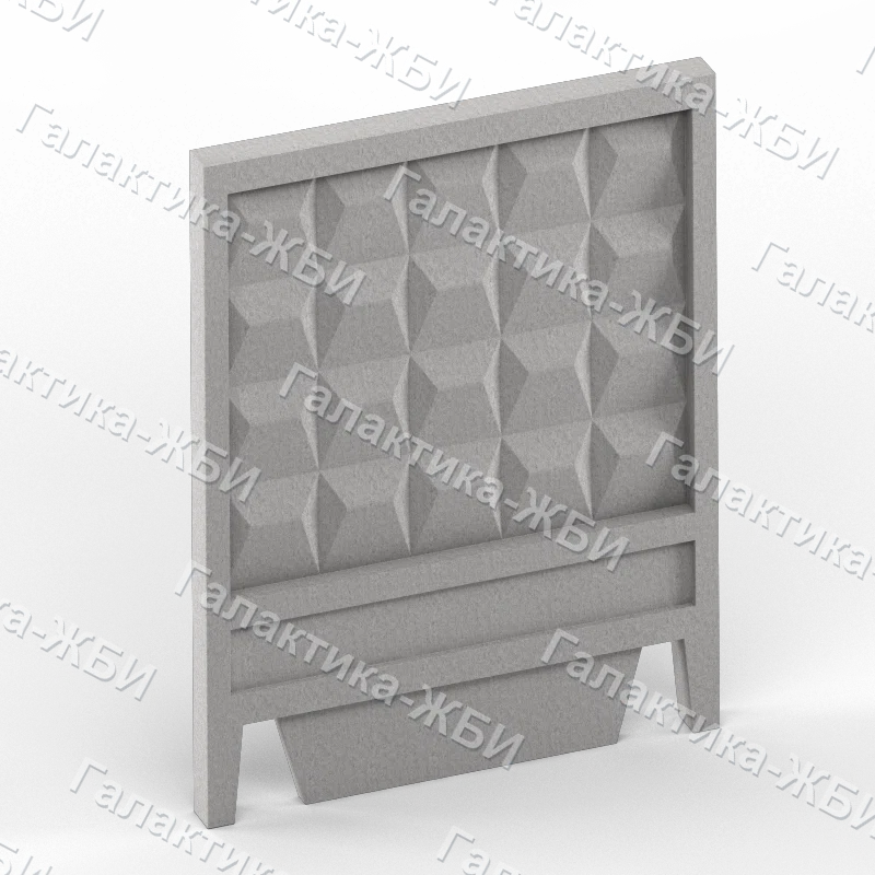 ПО-2м Панель забора с фартуком